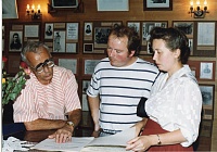 Основатель и владелец музея А.В.Суворова Вальтер Гелер (Швейцария). 15 августа 1992 года.